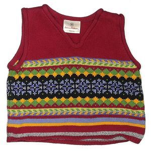 Hanna Andersson Fair Isle Nordic Unisex Sweater Knit Vest